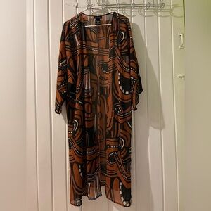 Ashro duster cardigan 1X like new